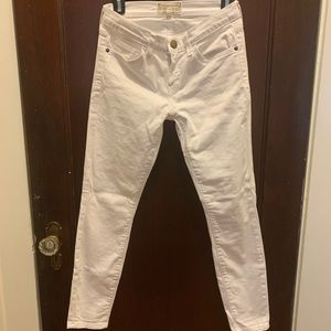 CurrentElliot white skinny jeans